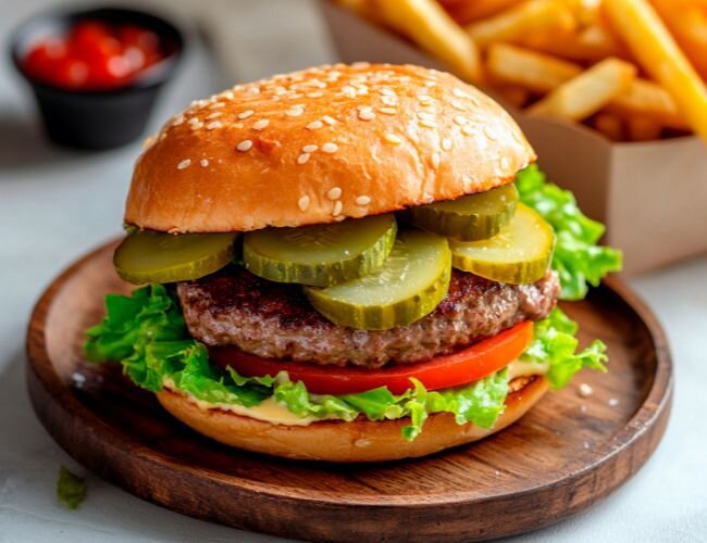burger_belegt_mit_essiggurken | © stock.adobe.com burger_belegt_mit_essiggurken | © stock.adobe.com