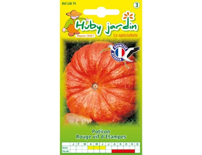 Kürbis Rouge vif d'etampes Saatgut Samen | © Graines Hubert