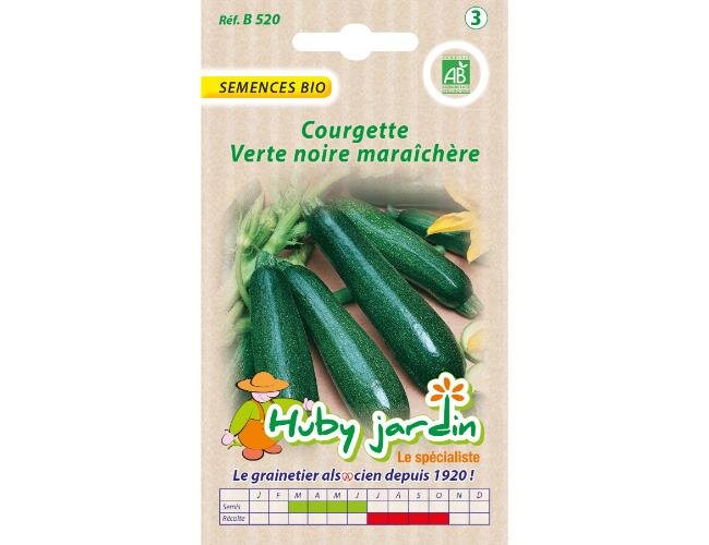 Bio Zucchini verte noire Saatgut Samen | © Graines Hubert