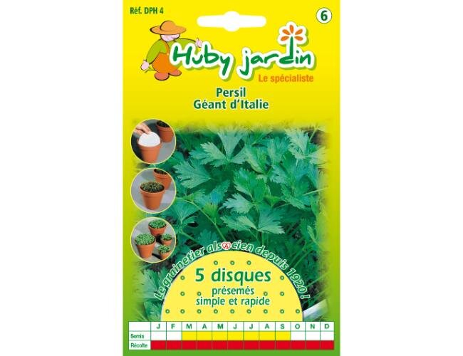 Vorgesagte Scheiben Petersilie Gigante d'Italia Samen | © Graines Hubert