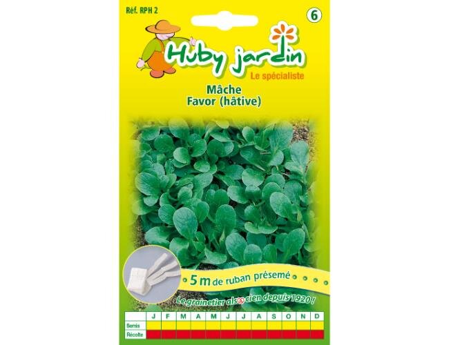 vorsaatband feldsalat favor samentüte | © Graines Hubert